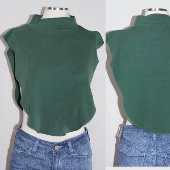 Laura Garyle Green Cotton Crop Top - Picture 10 of 11